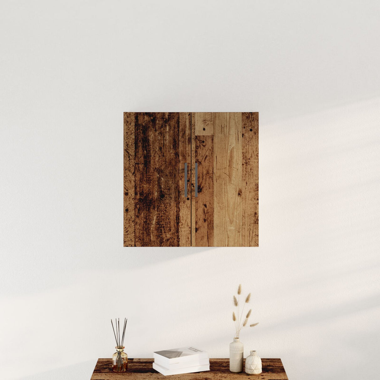 Wall-Mounted Cabinet Old Wood 60X31,5X60 Cm Engineered Wood