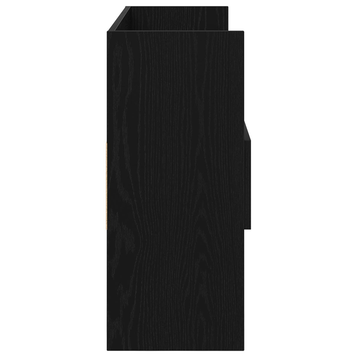 Black Oak Sideboard 105X30X70 Cm Made From Engineered Wood