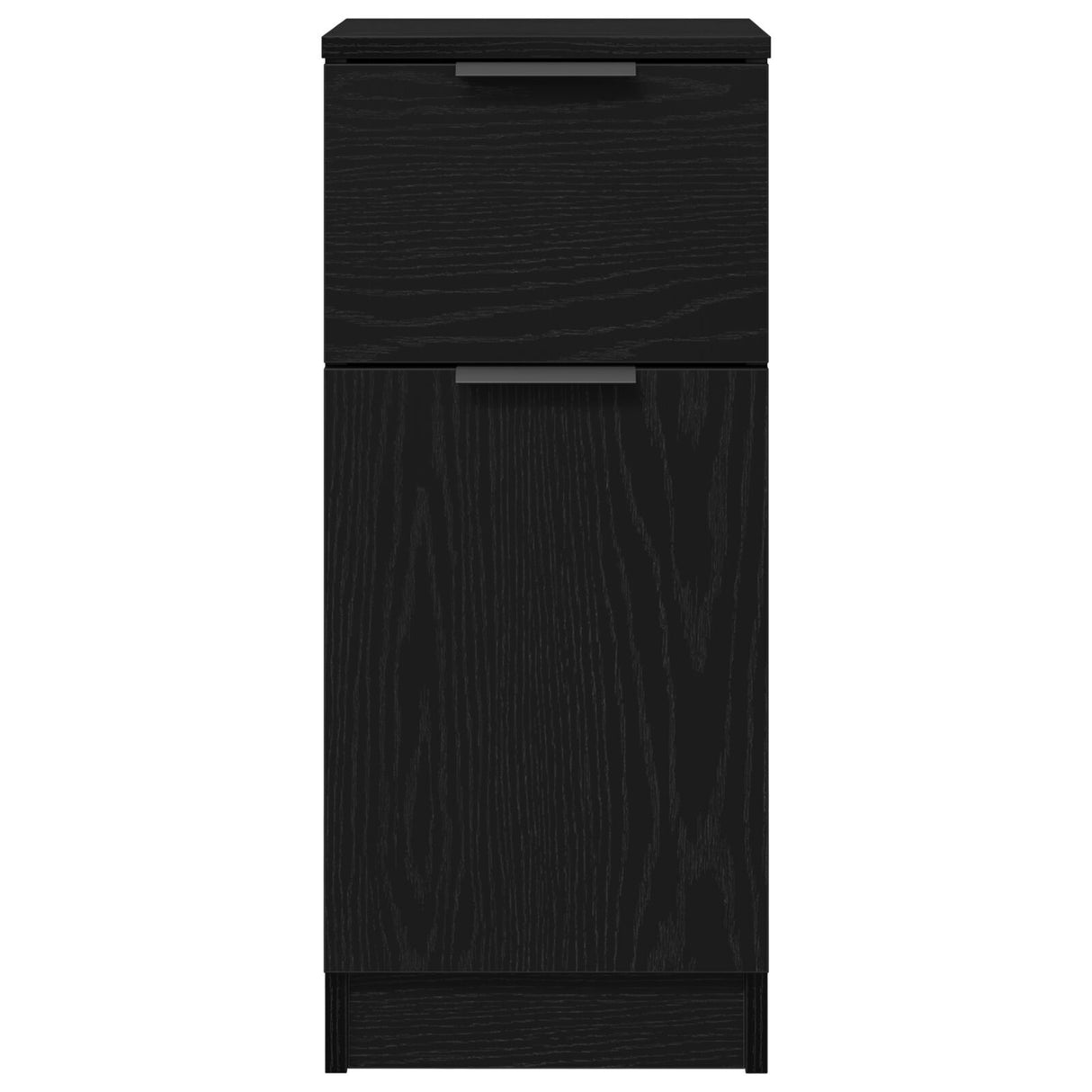 Black Oak Sideboard 30X30X70 Cm Mdf