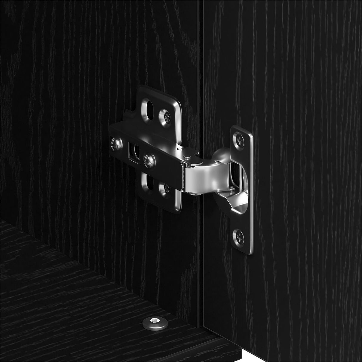 Sideboard Black Oak 101,5X35X70 Cm Engineered Wood