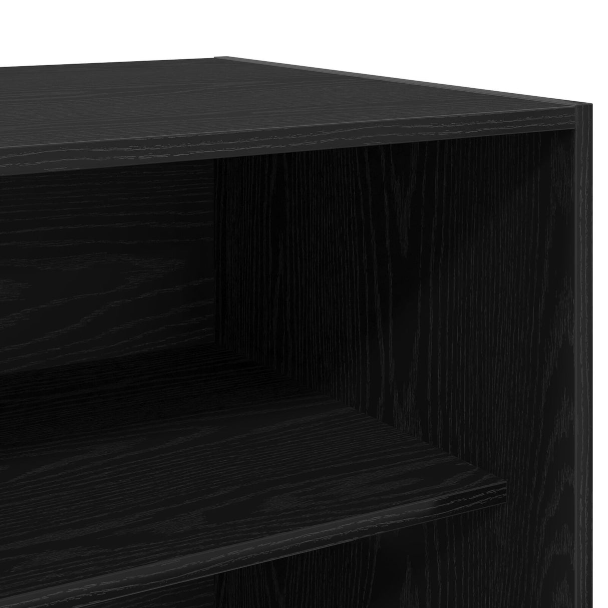 Black Oak Wardrobe - 80X50X200 Cm, Made Of Engineered Wood