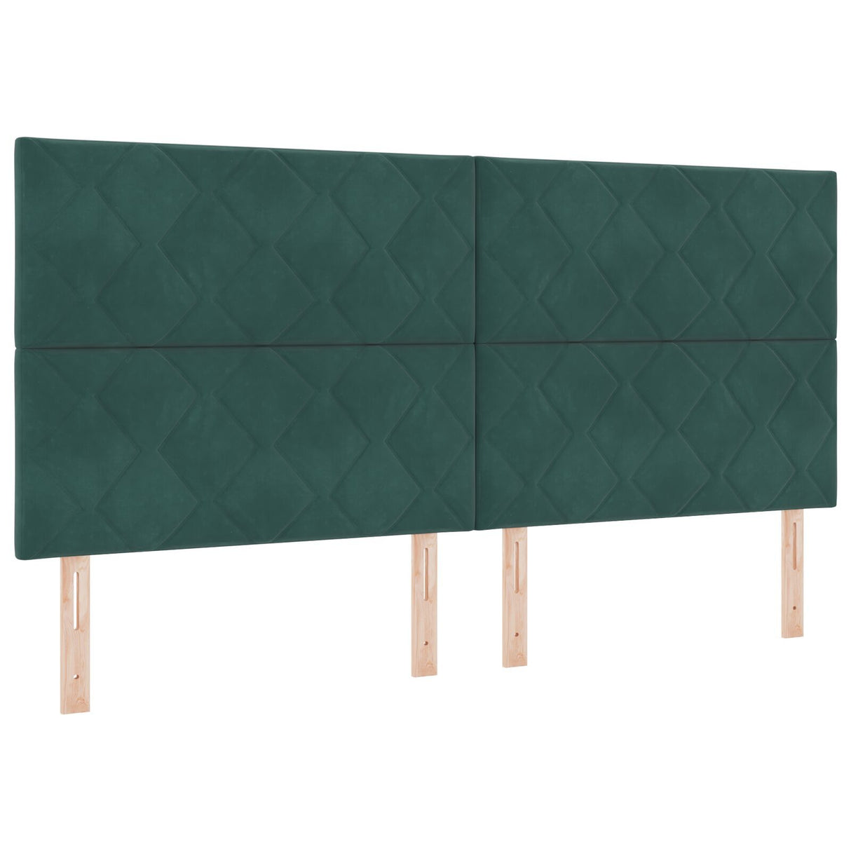 Bed Frame Dark Green 200X200 Cm Velvet