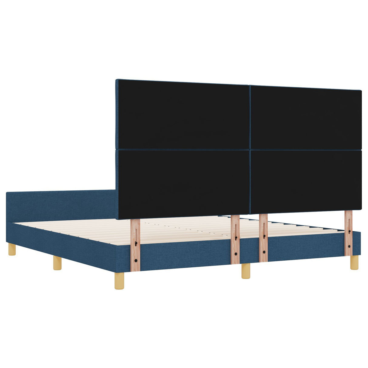 Blue Bed Frame 180X200 Cm Fabric