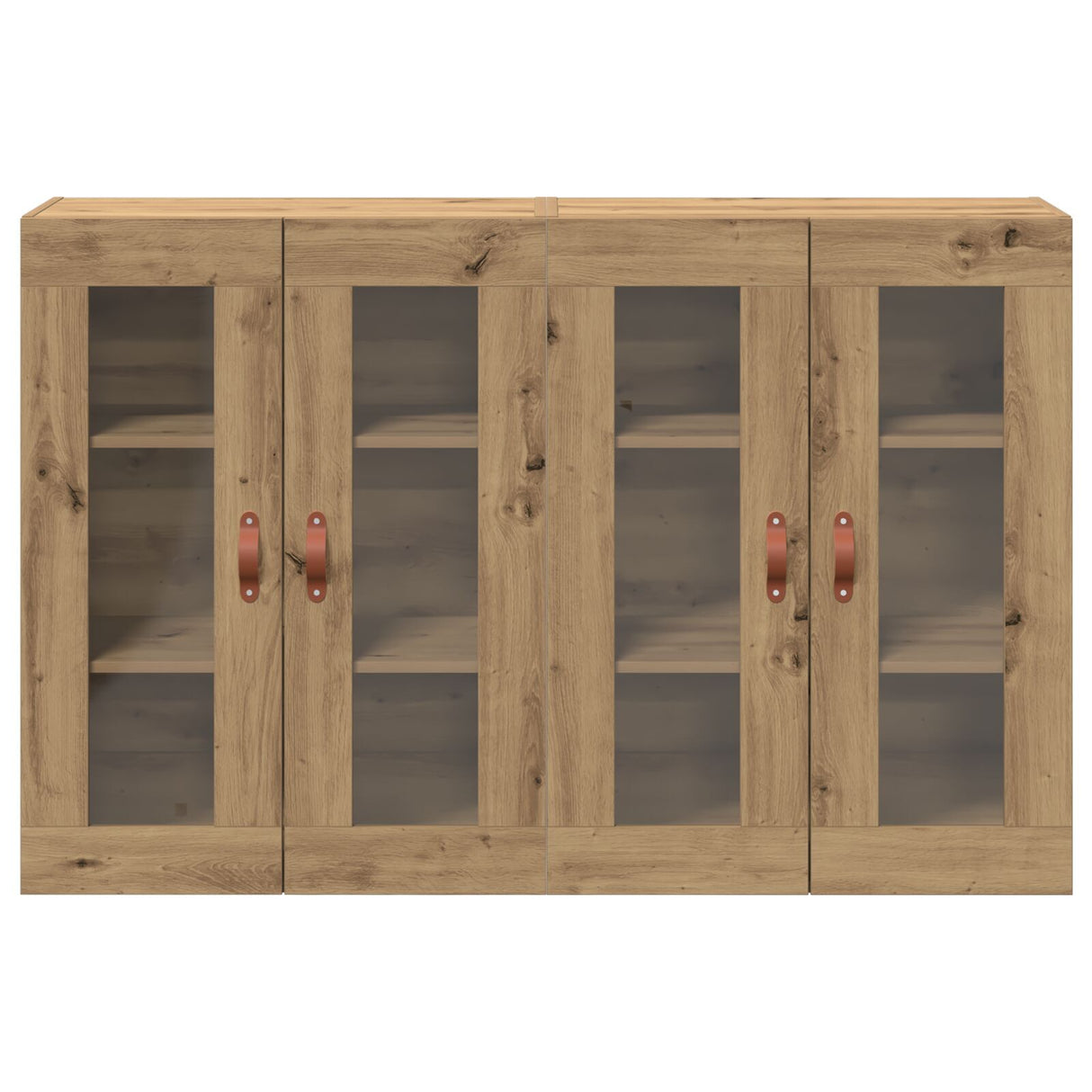 Wall Mounted Cabinets 2 Pcs Artisan Oak 69,5X34X90 Cm Engineered Wood