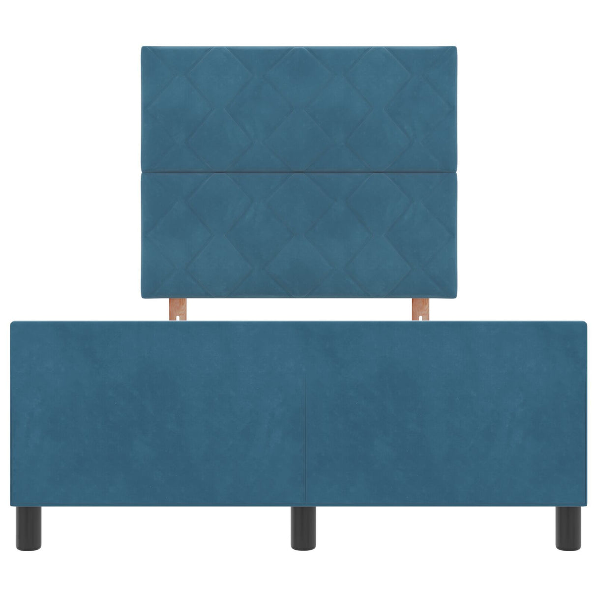 Bed Frame Dark Blue 120X200 Cm Velvet