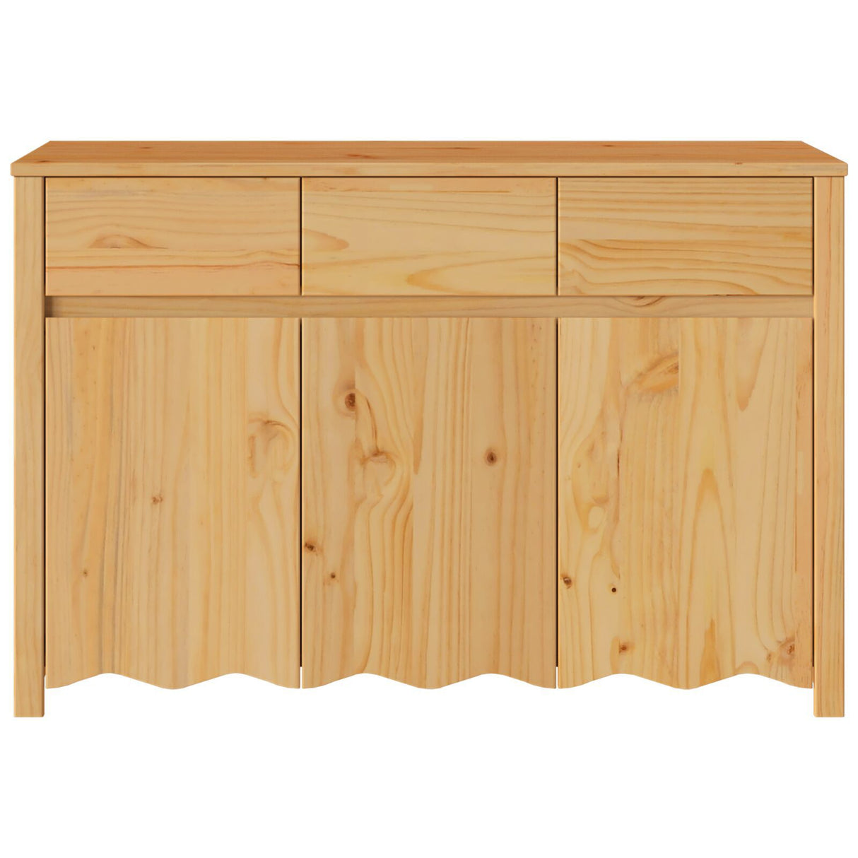 Sideboard "Drammen" 114X43X75,5 Cm Solid Wood Pine