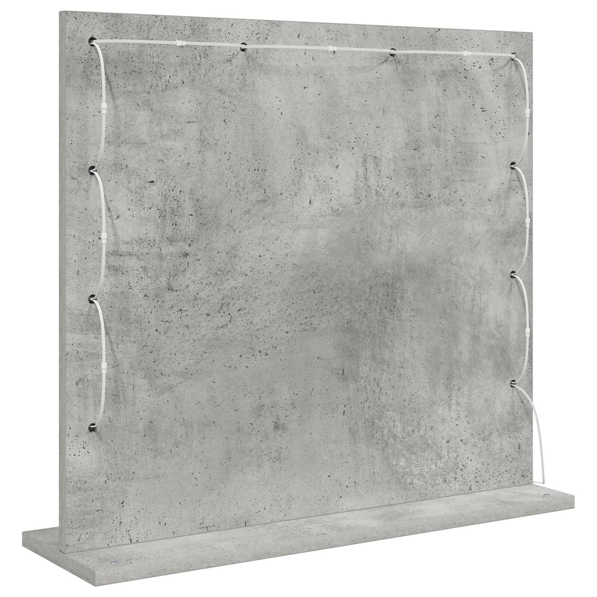 Vanity Mirror With Led Lights Concrete Grey 60X55X18 Cm