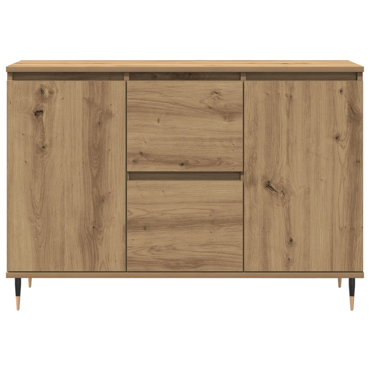 Sideboard With Doors & Drawers Artisan Oak 101,5X35X70 Cm
