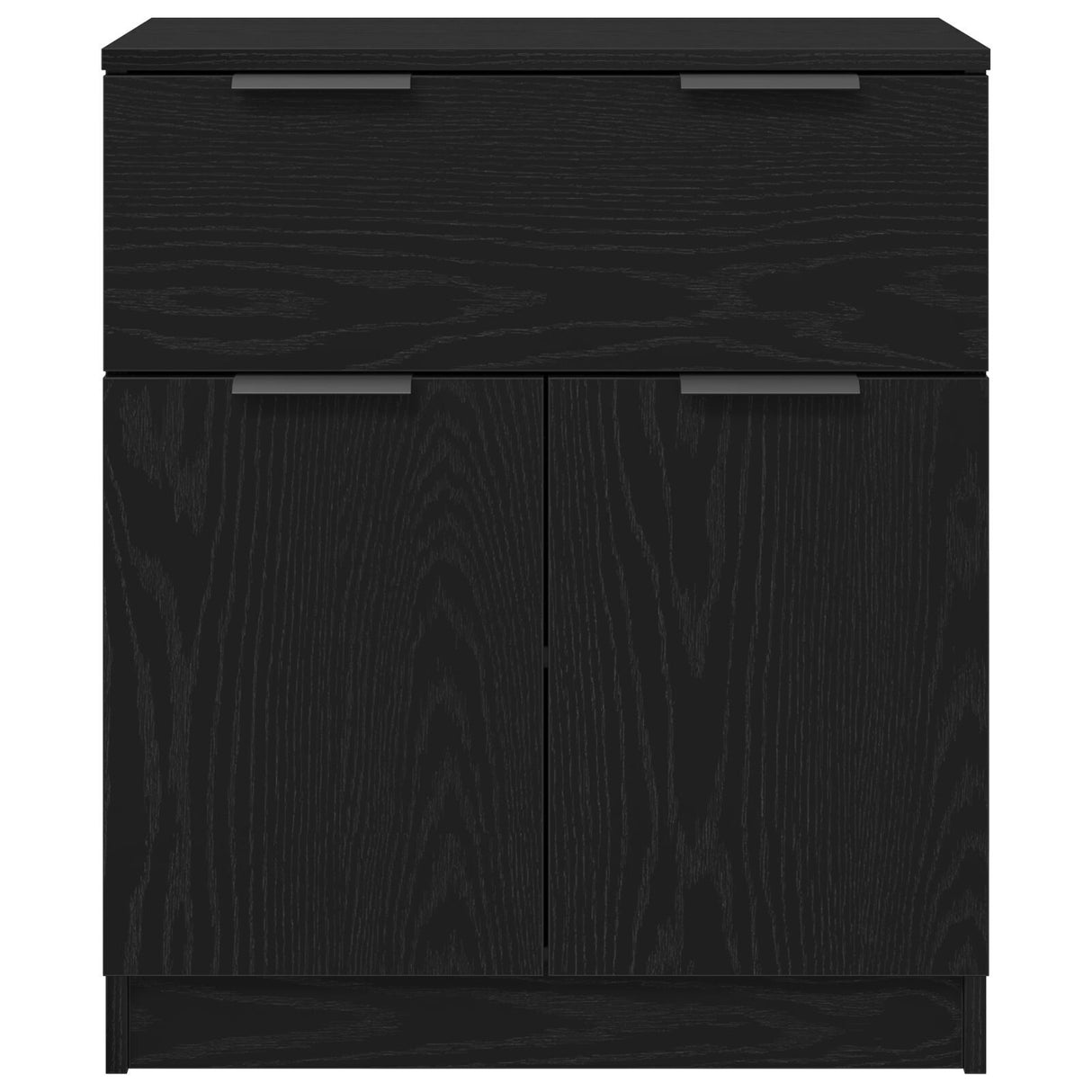 Black Oak Sideboard 60X30X70 Cm Engineered Wood