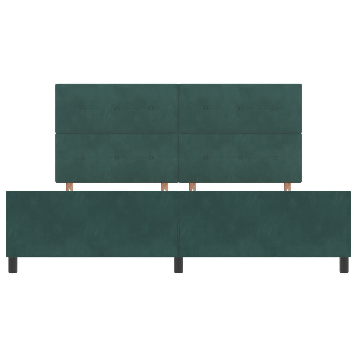 Bed Frame Dark Green 200X200 Cm Velvet