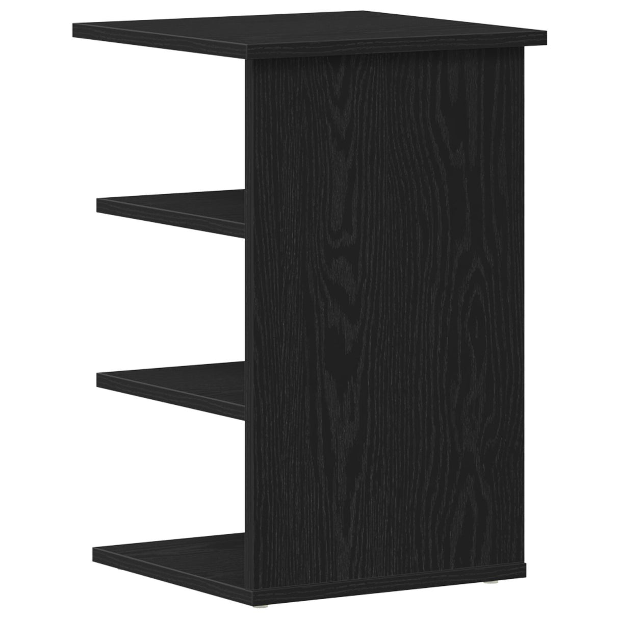 Side Cabinet Black Oak 35X35X55 Cm Engineered Wood