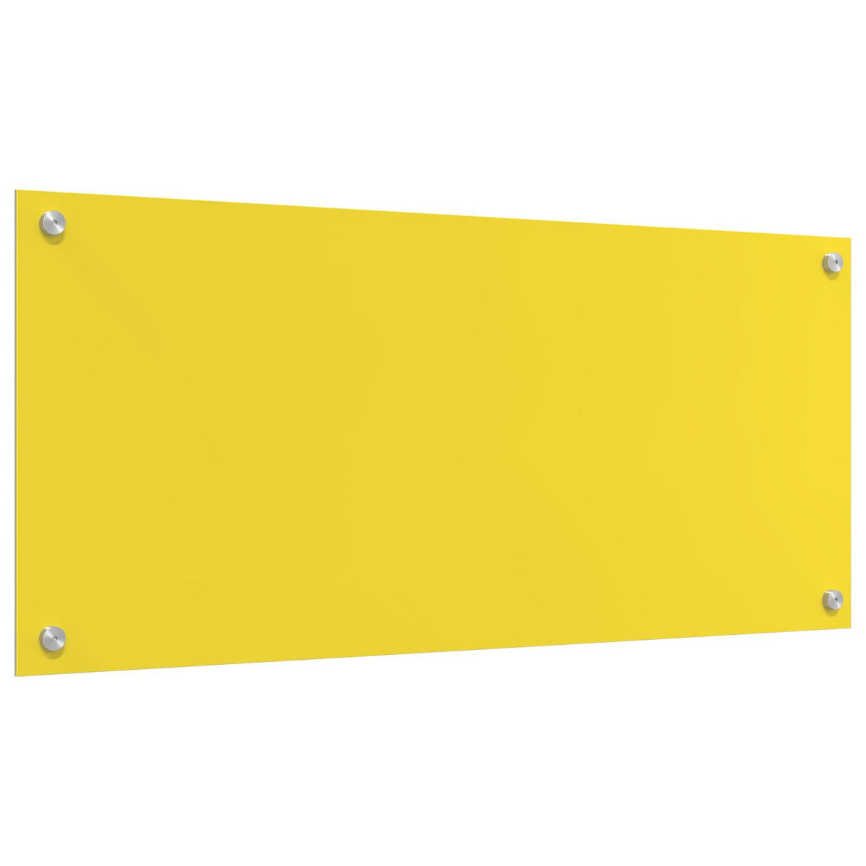 Kitchen Backsplash Yellow 90X40X0.6 Cm Tempered Glass