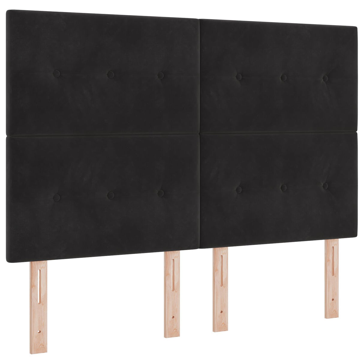 Bed Frame Black 140X200 Cm Velvet