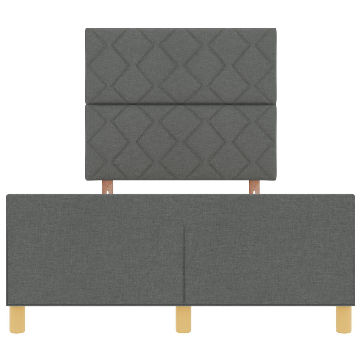 Dark Grey Fabric Bed Frame 120X200 Cm