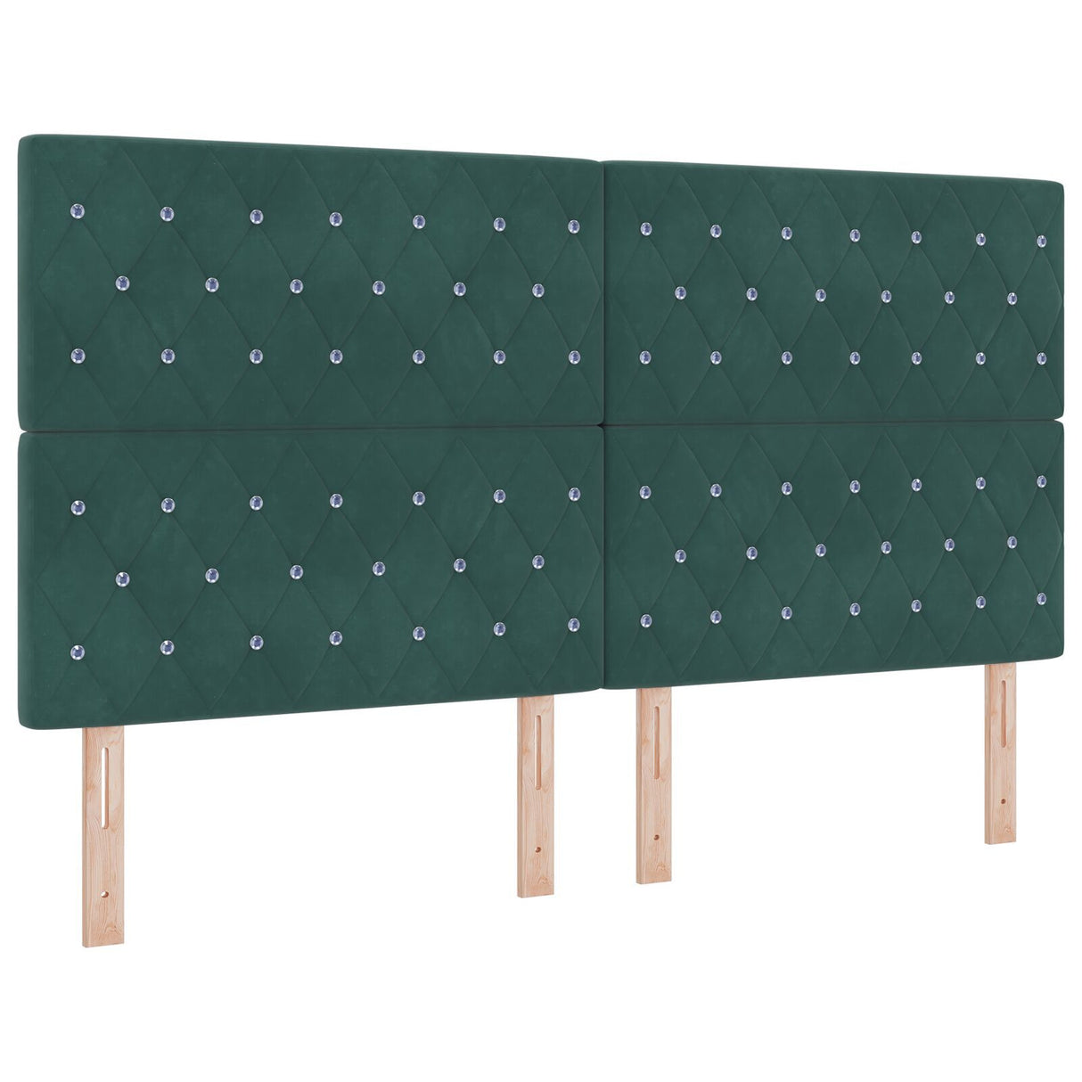 Bed Frame In Dark Green, 180X200 Cm, Velvet