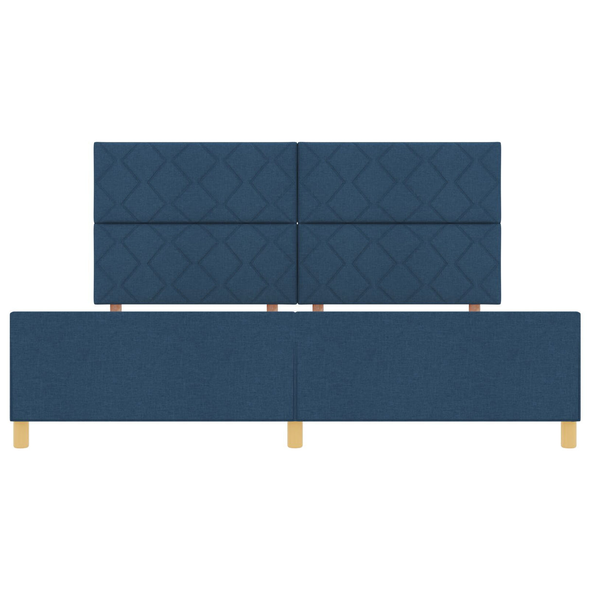 Bed Frame Blue 200X200 Cm Fabric