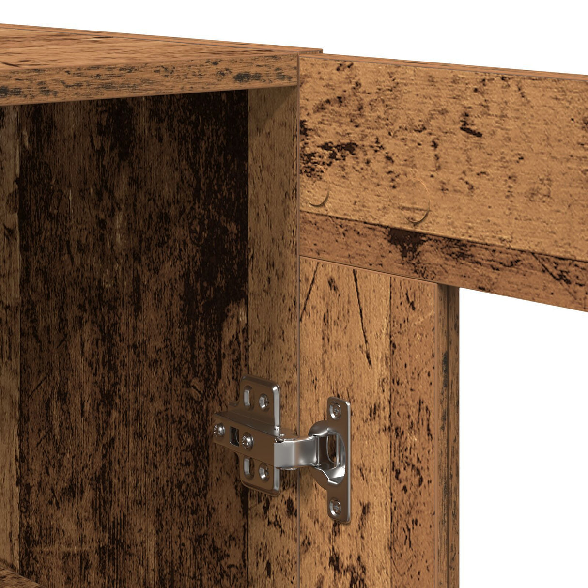 Sideboard With Wall Cabinet Old Wood Engineered Wood