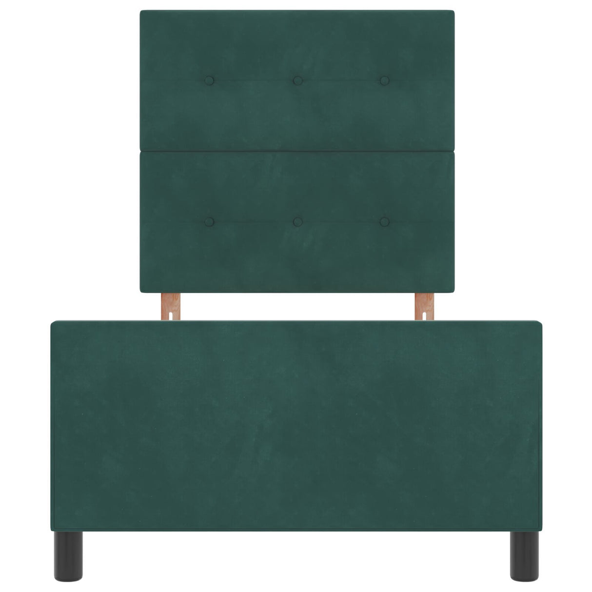 Bed Frame Dark Green 90X190 Cm Velvet