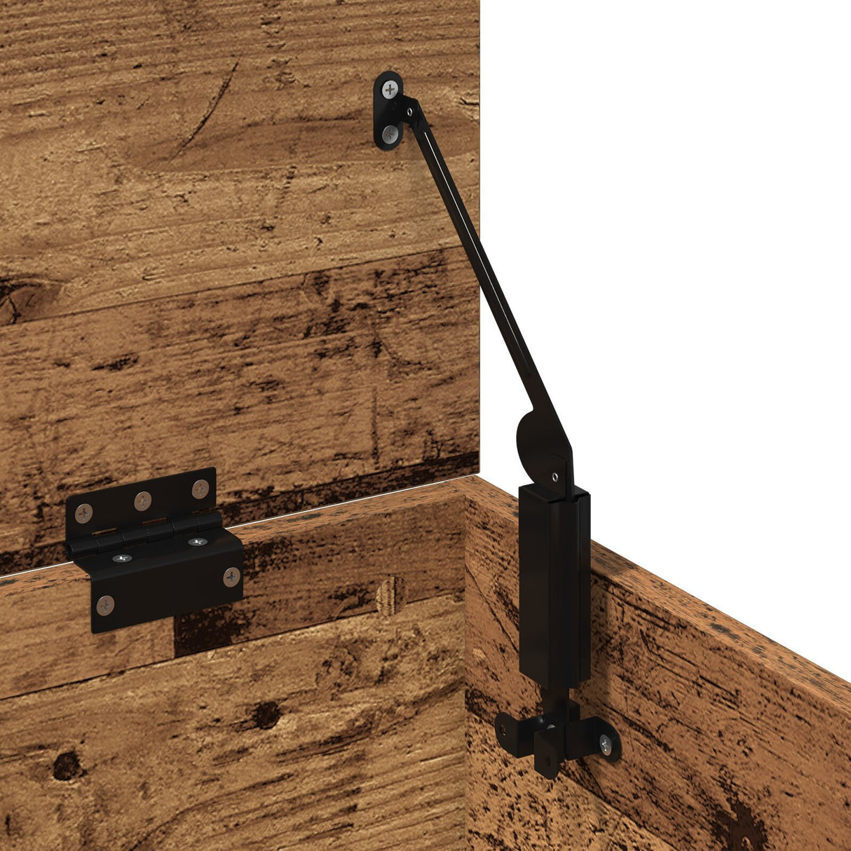 Storage Box - Old Wood, 102X35X35 Cm, Made From Engineered Wood