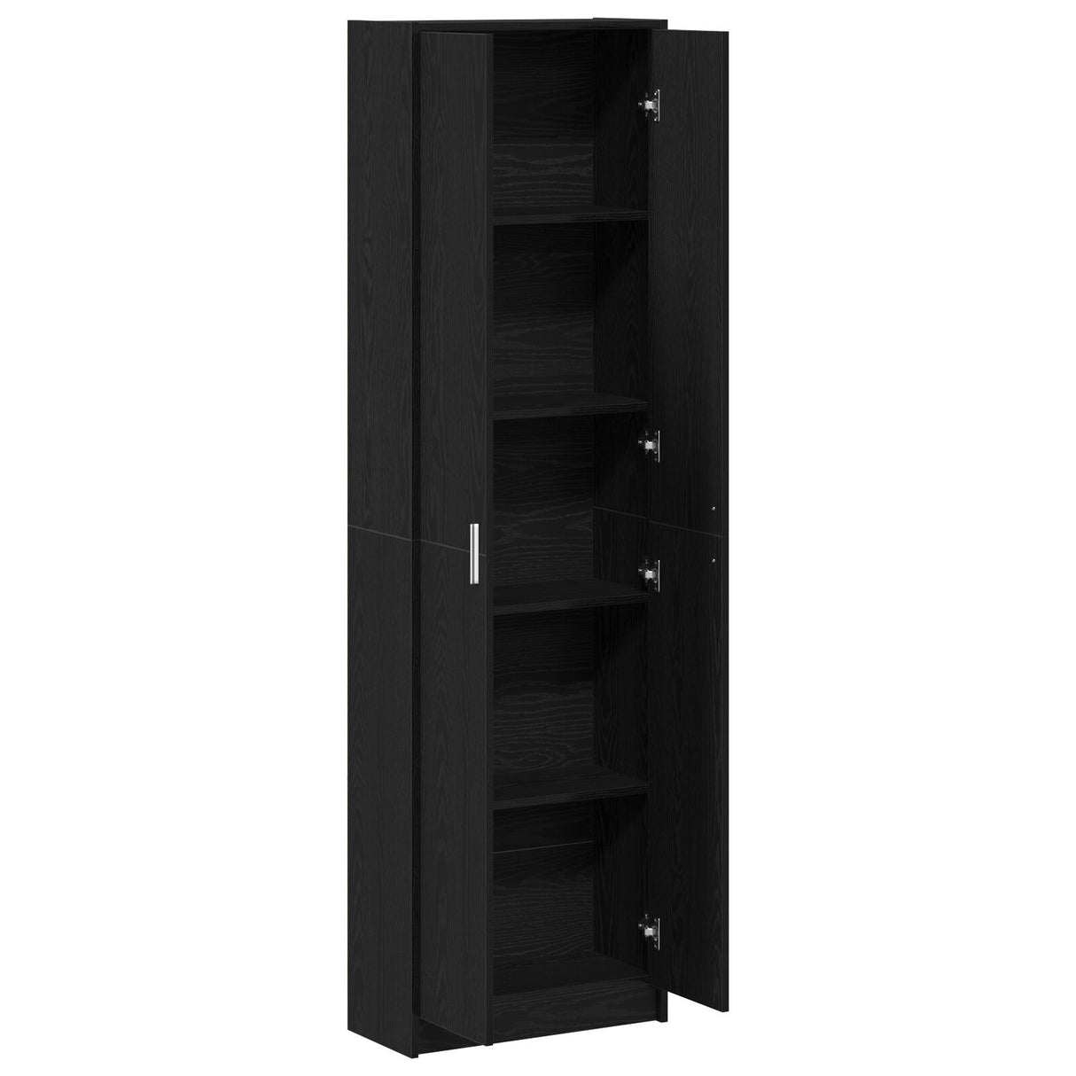 Wardrobe Black Oak 55X25X189 Cm Engineered Wood