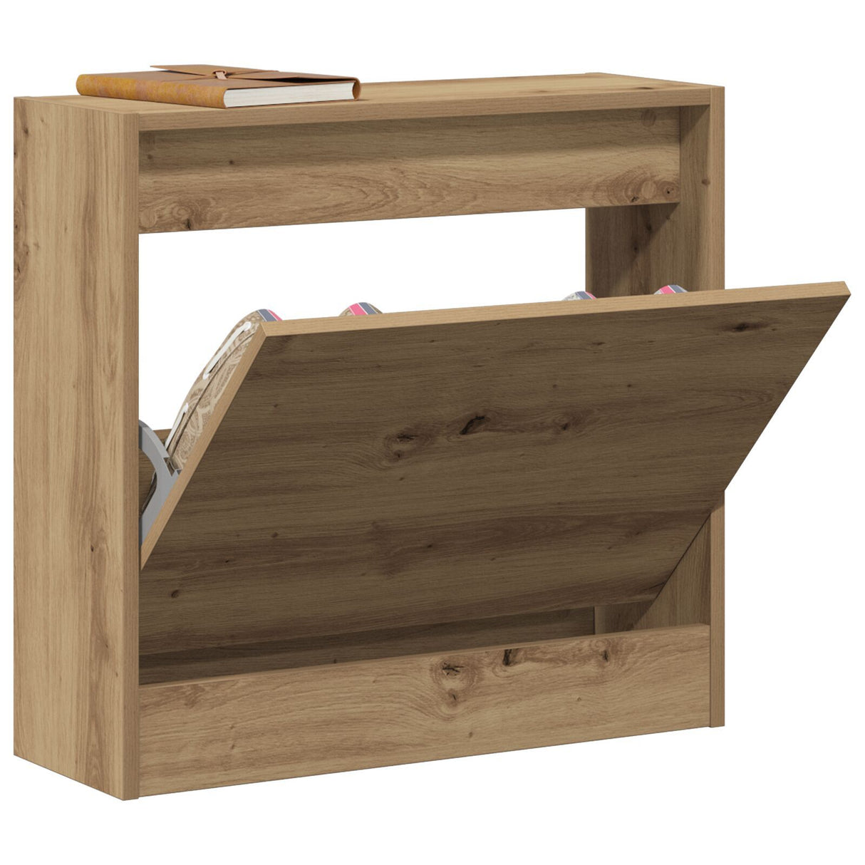 Shoe Cabinet Artisan Oak 60X21X57 Cm Engineered Wood