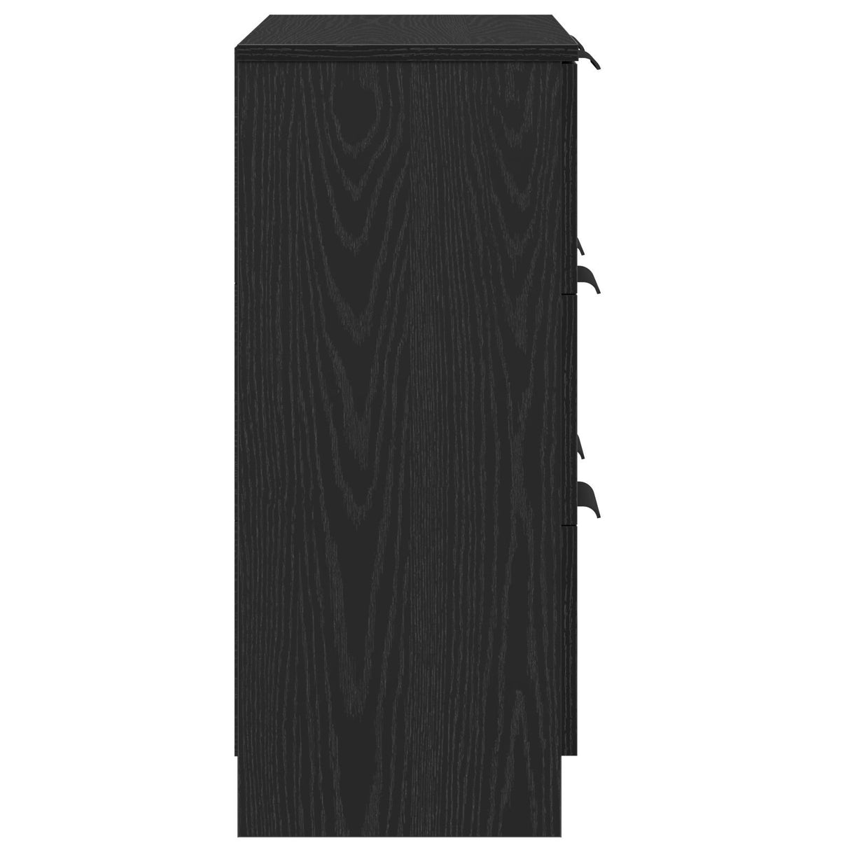 Black Oak Sideboard 60X30X70 Cm Manufactured Wood