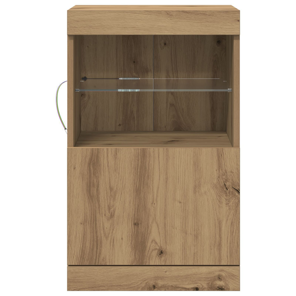 Sideboard With Led Lights Artisan Oak 41X37X67 Cm