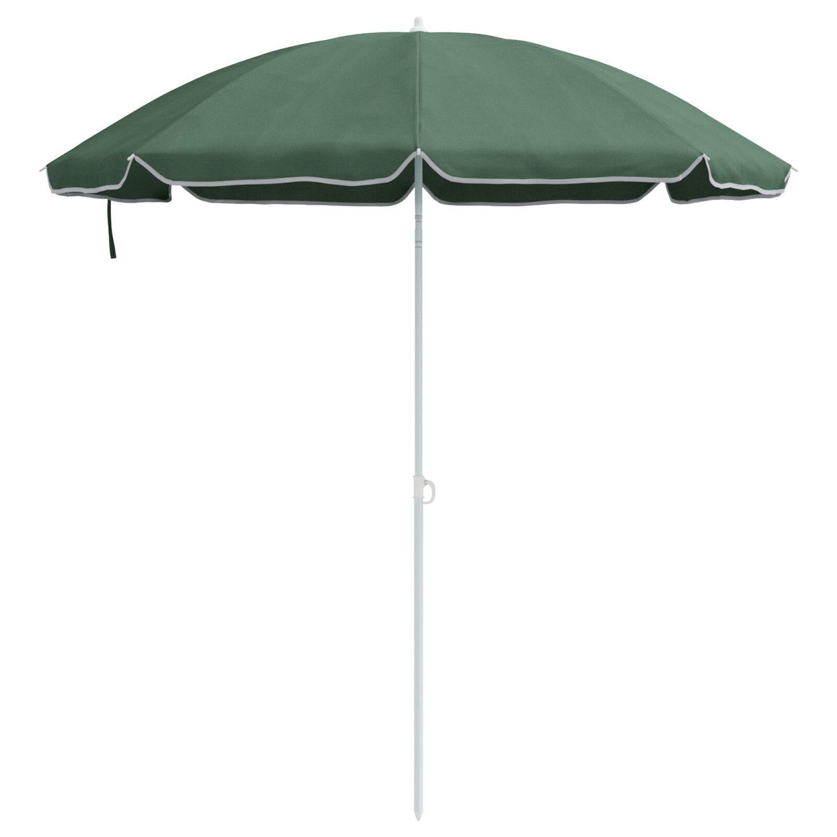 Beach Parasol With Metal Pole Green 161X193 Cm Polyester