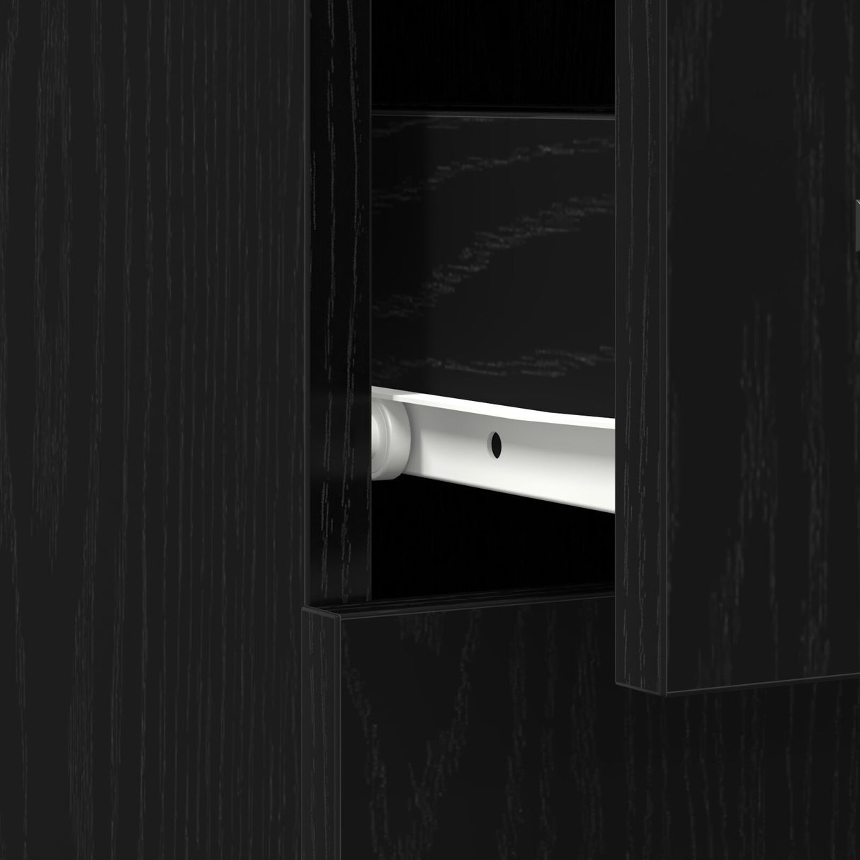 Apothecary Cabinet Black Oak 20X45.5X60 Cm Engineered Wood