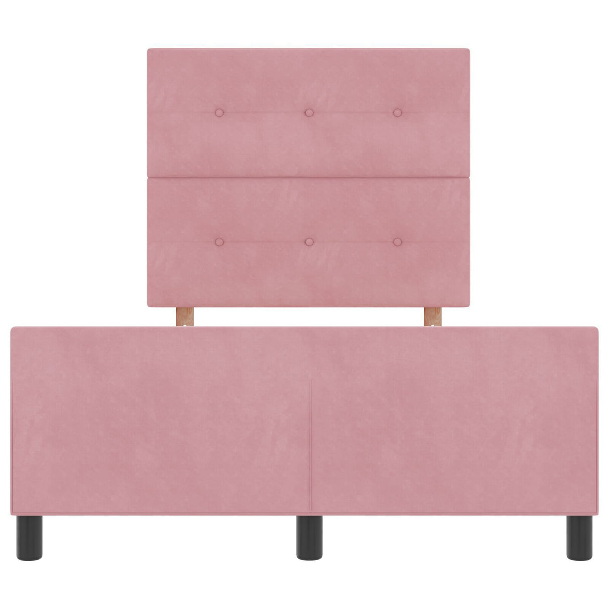 Pink Velvet Bed Frame 120X200 Cm