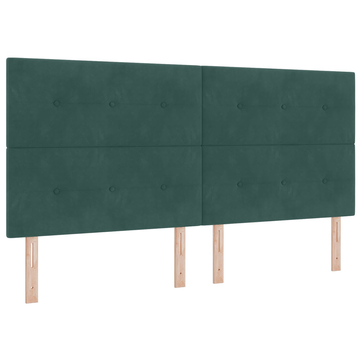 Bed Frame Dark Green 200X200 Cm Velvet