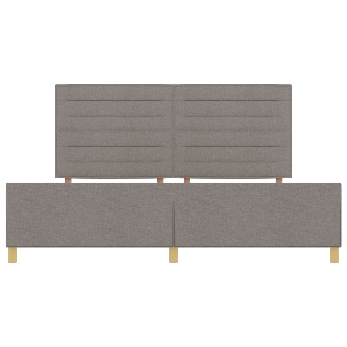 Taupe Fabric Bed Frame 200X200 Cm
