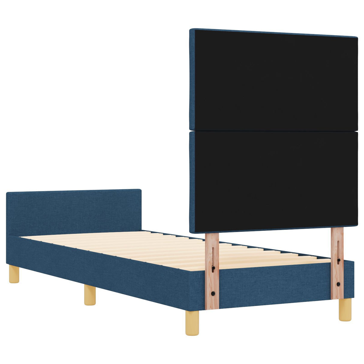 Blue Bed Frame 80X200 Cm Fabric