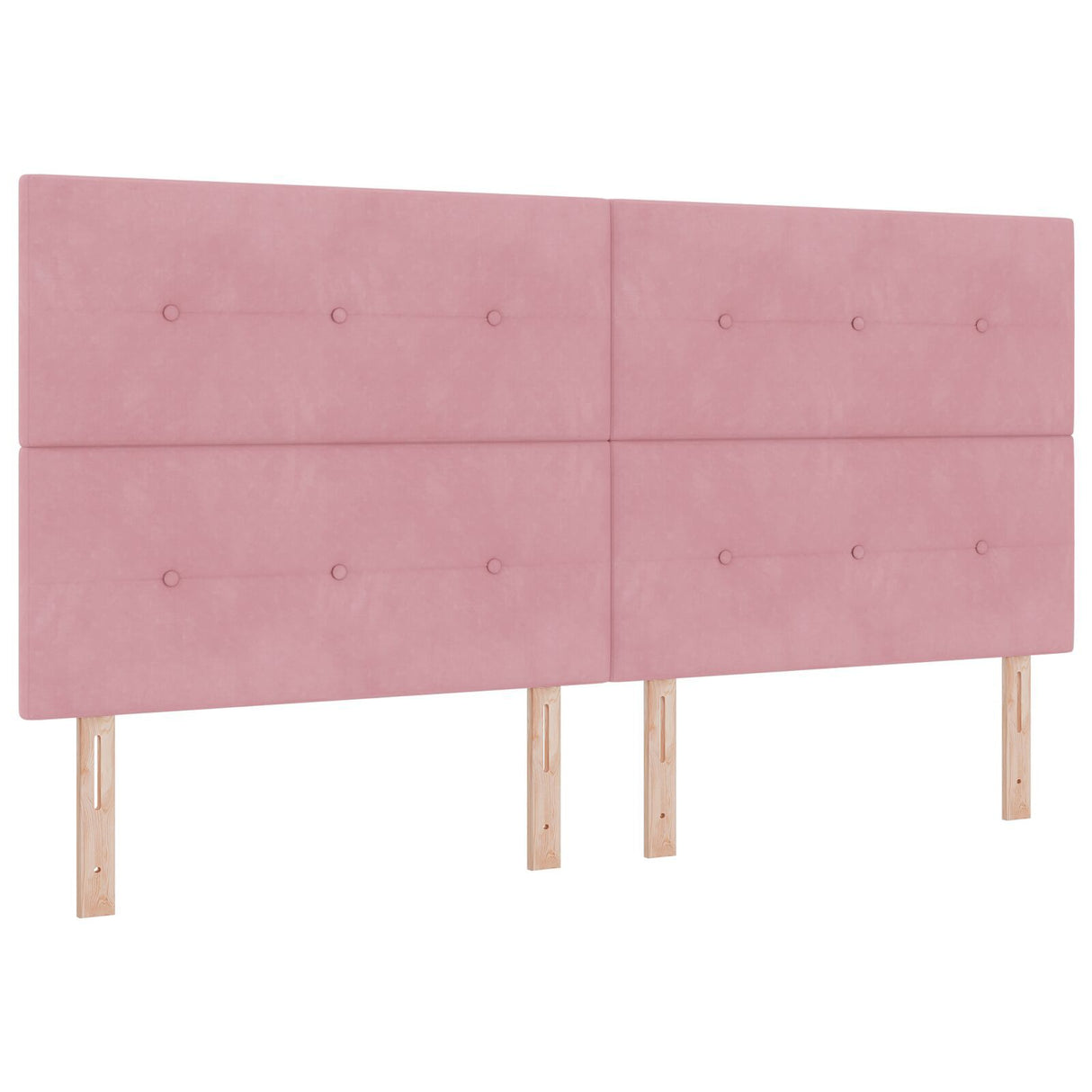 Bed Frame Pink 200X200 Cm Velvet