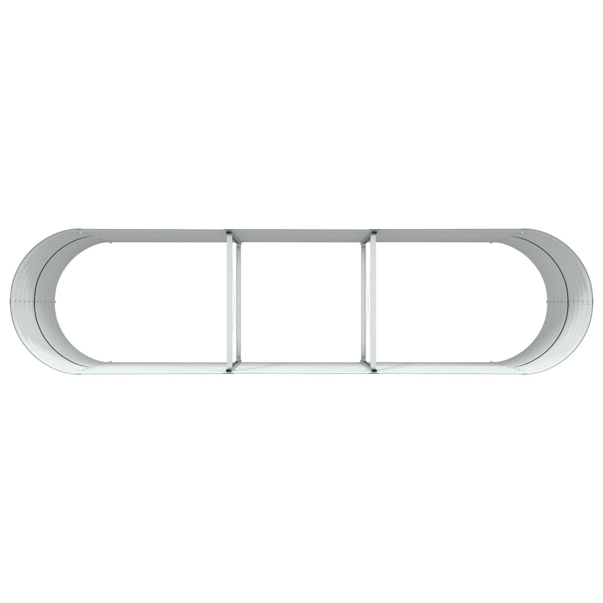 Garden Raised Bed Green 320X80X81 Cm Galvanized Steel