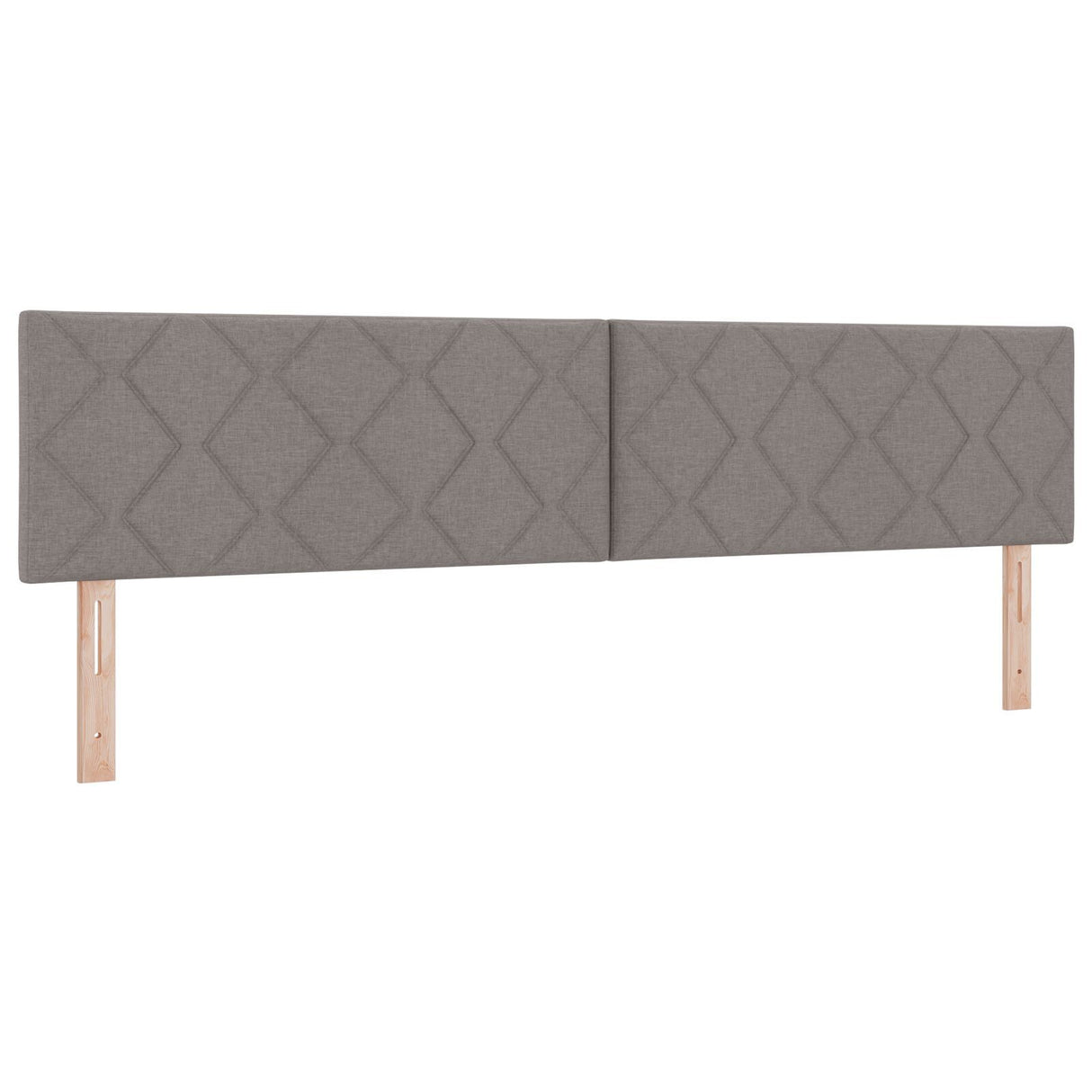 Box Spring Bed With Mattress & Led Taupe 200X200 Cm Fabric