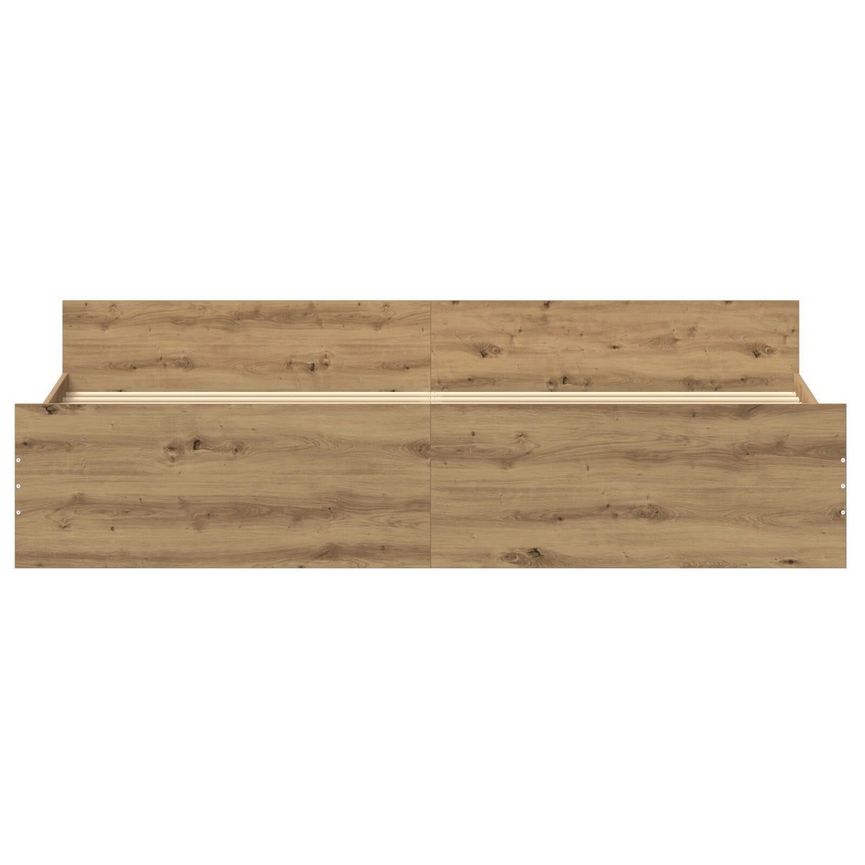 Bed Frame Artisan Oak 200X200 Cm Engineered Wood