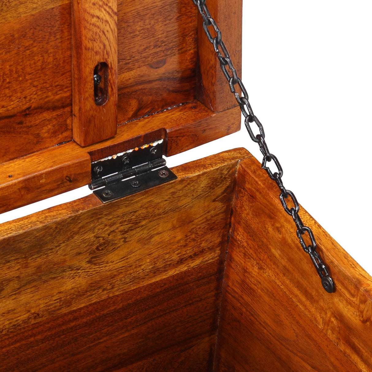 Storage Box Honey Brown 50X30X40 Cm Solid Wood Acacia