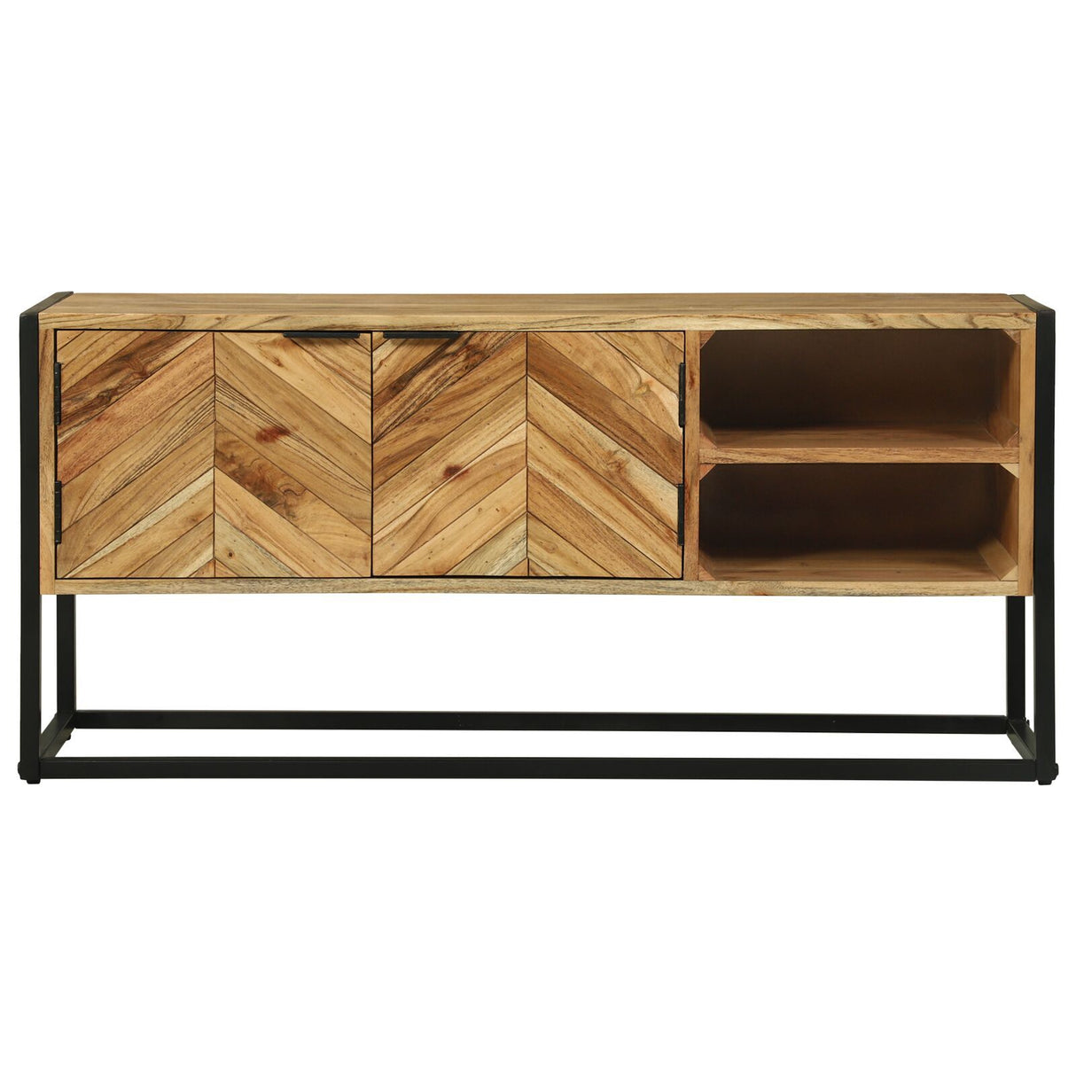 Tv Cabinet 110X30X50 Cm Solid Wood Acacia