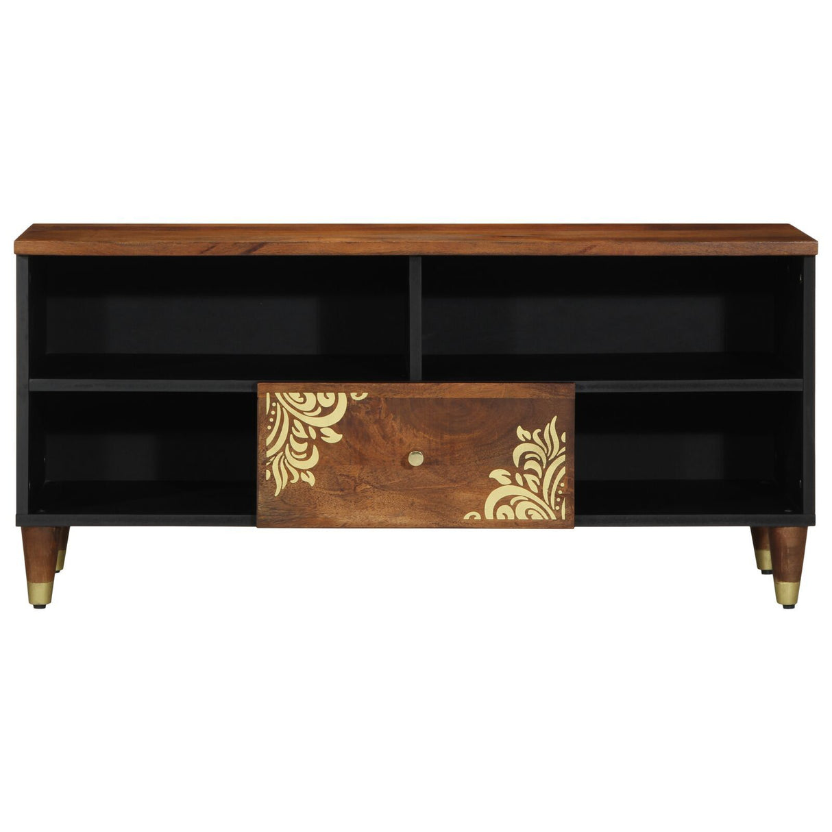 Tv Cabinet 100X33X46 Cm Solid Wood Mango