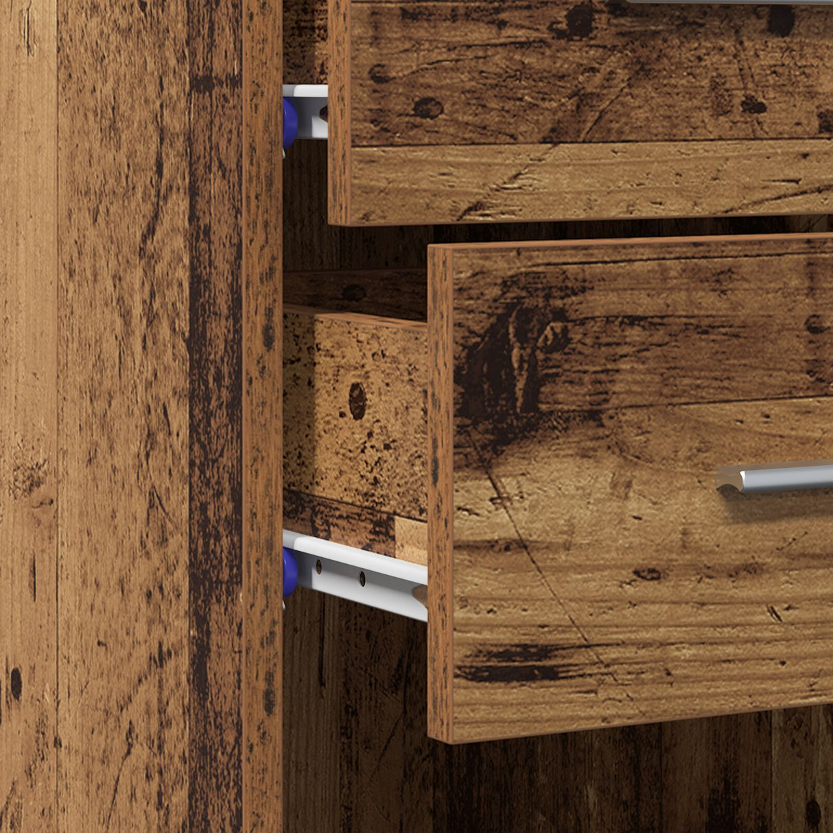 Highboard Old Wood 30X42,5X185 Cm Engineered Wood