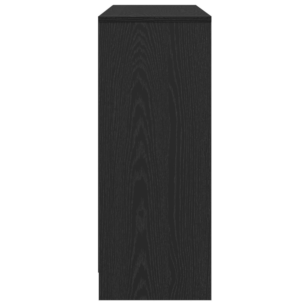 Sideboard Black Oak Engineered Wood Medium Storage