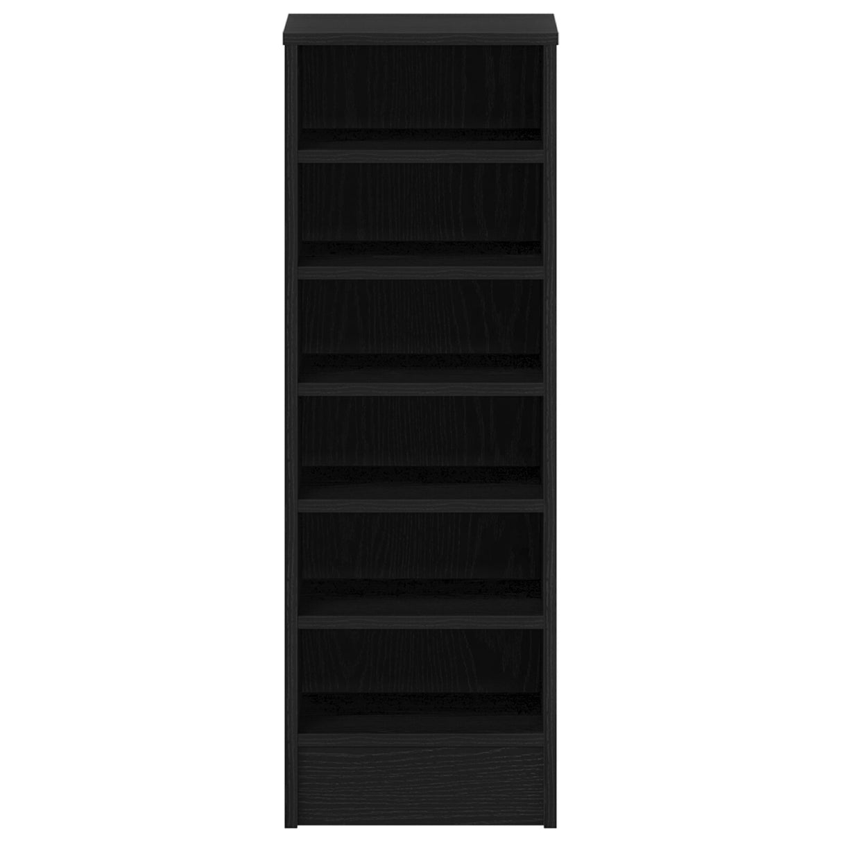 Shoe Cabinet In Black Oak - 31.5 X 35 X 90 Cm Made From Engineered Wood