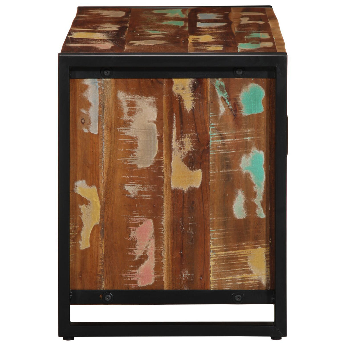 Shoe Bench Multicolour 100X40X50 Cm Solid Wood Reclaimed