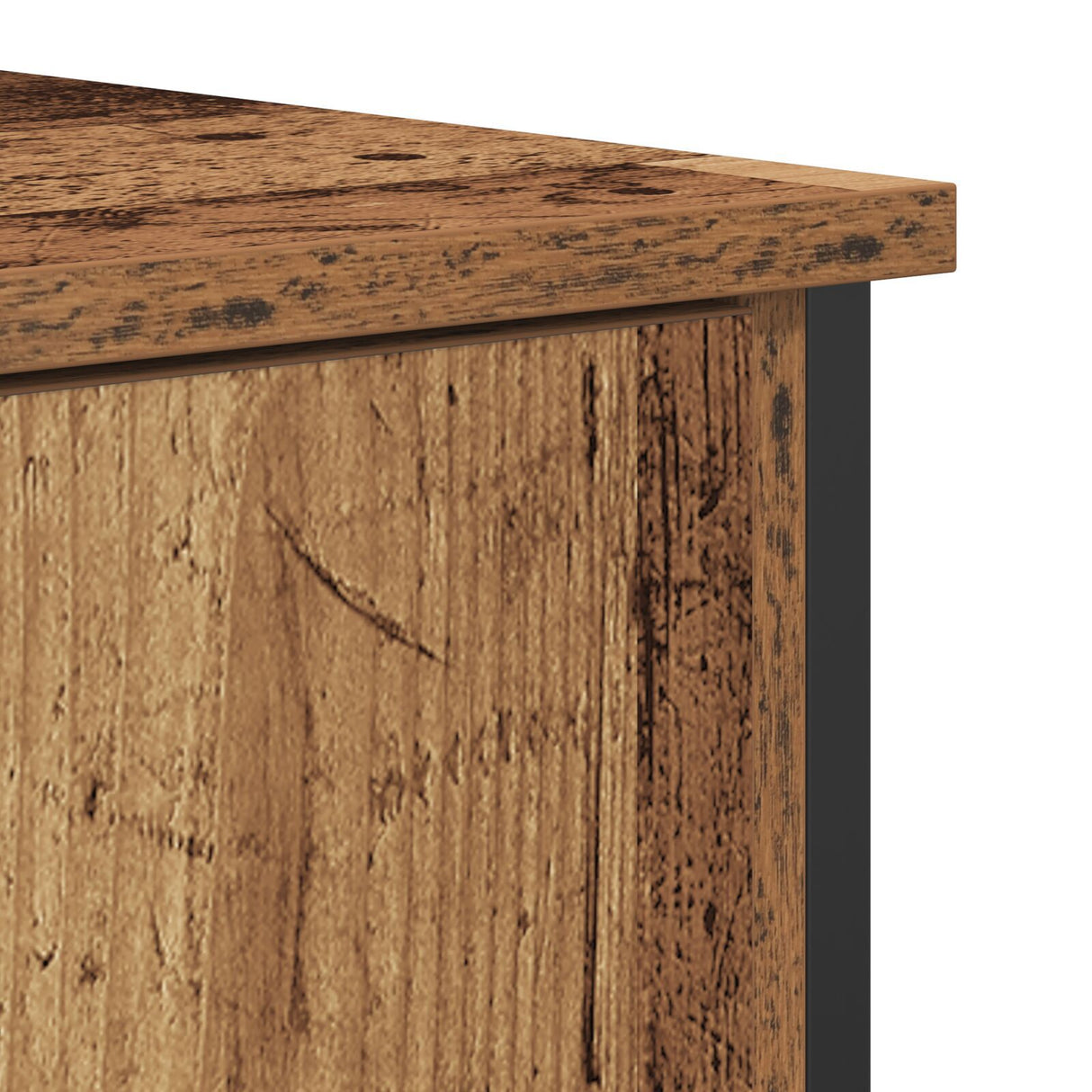 Sideboard Old Wood 70X30X80 Cm Engineered Wood And Steel