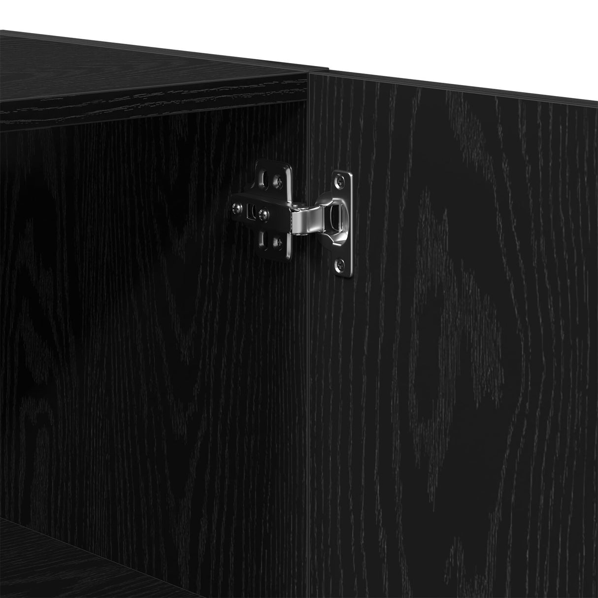 Wall Cabinet Black Oak 60X31X60 Cm Engineered Wood
