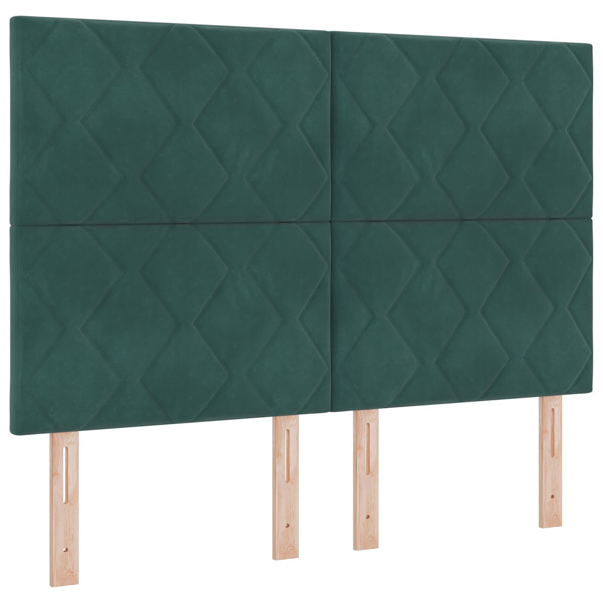 Bed Frame Dark Green 140X200 Cm Velvet