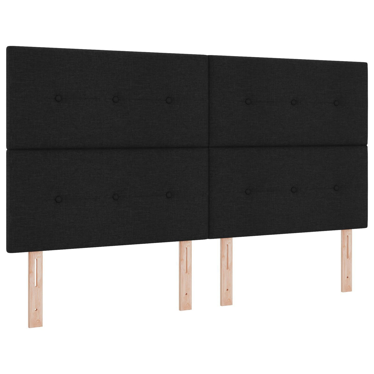 Bed Frame Black 180X200 Cm Fabric