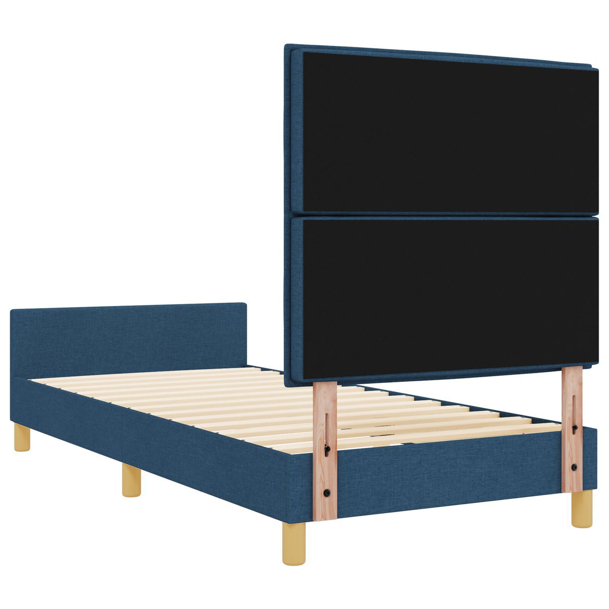 Blue Fabric Bed Frame 80X200 Cm