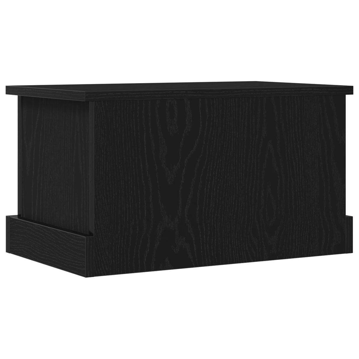 Storage Box Black Oak 50X30X28 Cm Engineered Wood
